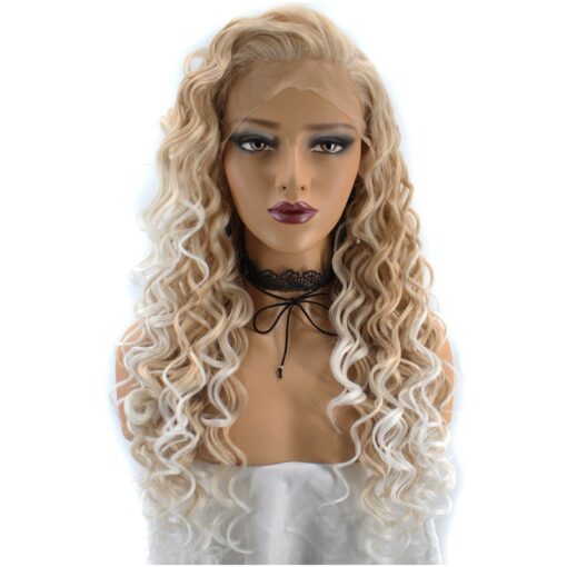 Long Curly Dark Brown Hair Synthetic Wig Handmade Crossdresser Wigs Tulsa 1