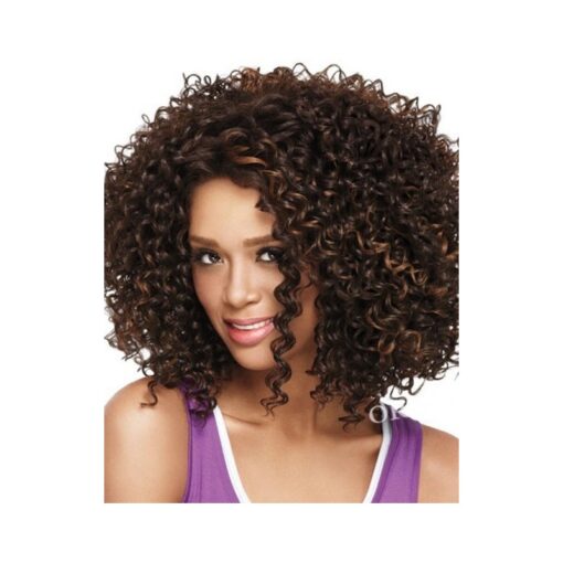 Medium Curly Dark Brown Synthetic Wig Handmade Crossdresser Wigs Chichi 1