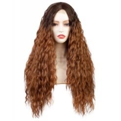 Long Wavy Hair Lace Synthetic Wig Handmade Crossdresser Wigs Aramis 3
