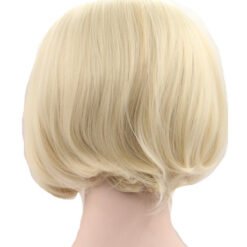 Medium Wavy Golden Hair Synthetic Wig Handmade Crossdresser Wigs Petanca 4
