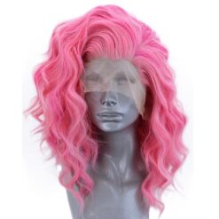 Long Curly Bright Red Hair Synthetic Wig Handmade Crossdresser Wigs Xuxa 01