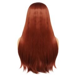 Long Straight Brown Red Hair Synthetic Wig Handmade Crossdresser Wigs Kori 2