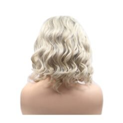 Medium Wavy Golden Hair Synthetic Wig Handmade Crossdresser Wigs Nevada 4