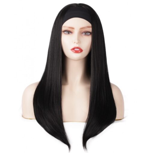 Long Band Straight Hair Synthetic Wig Handmade Crossdresser Wigs Cara 1