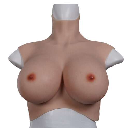 Half Upper Vest High Collar Silicone Breast Forms L 8th Gen 1