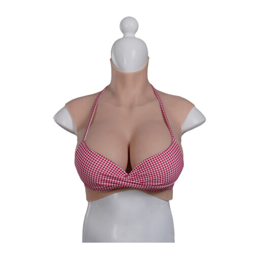 Half Upper Vest High Collar Silicone Breast Forms L 8th Gen 10