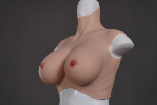 Half Upper Vest High Collar Silicone Breast Forms L 8th Gen 12