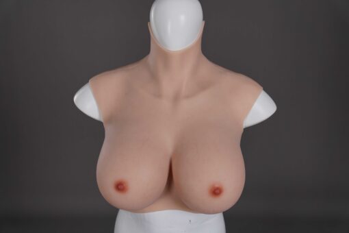 Half Upper Vest High Collar Silicone Breast Forms L 8th Gen 13