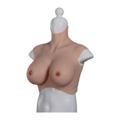 Half Upper Vest High Collar Silicone Breast Forms L 8th Gen 3