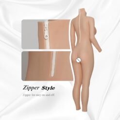 Silicone Full Bodysuit Full Length Long Sleeve E Cup Size M 8th Gen- (5)