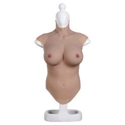 Full Upper Vest High Collar Silicone Breast Forms L 8th Gen 4