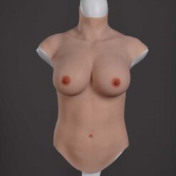 Full Upper Vest High Collar Silicone Breast Forms XL 8th Gen 10