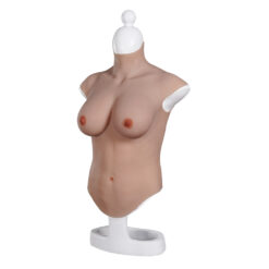 Full Upper Vest High Collar Silicone Breast Forms XL 8th Gen 4