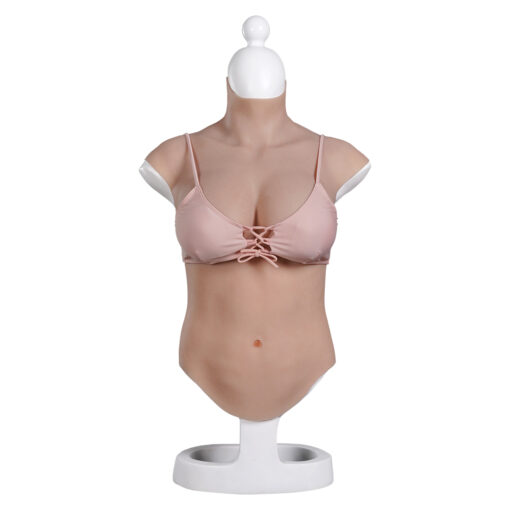 Full Upper Vest High Collar Silicone Breast Forms XL 8th Gen 6