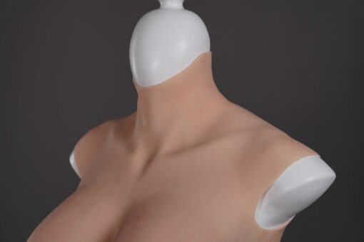 Half Upper Vest High Collar Silicone Breast Forms XL 8th Gen 13