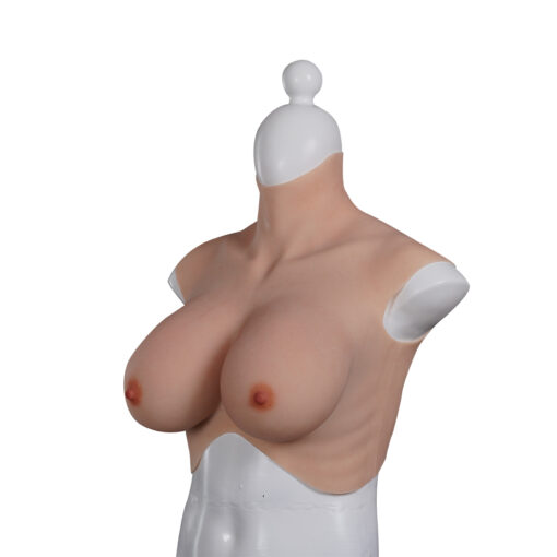 Half Upper Vest High Collar Silicone Breast Forms XL 8th Gen 3