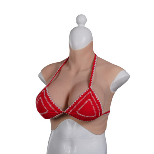 Half Upper Vest High Collar Silicone Breast Forms XL 8th Gen 7