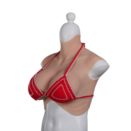 Half Upper Vest High Collar Silicone Breast Forms XL 8th Gen 8