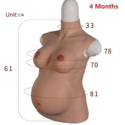 Silicone Breast with Pregnancy Belly 4 Months Pregnant Woman Suit 4th Gen 1