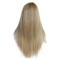 Long Straight Blonde Hair Lace Synthetic Wig Handmade Crossdresser Wigs Laura 4