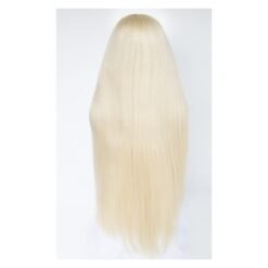 Long Straight Golden Hair Lace Synthetic Wig Handmade Crossdresser Wigs Rogue 8