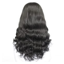 Long Wave Black Hair Lace Synthetic Wig Handmade Crossdresser Wigs Estelle 3