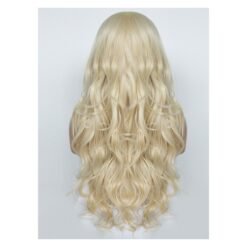 Long Wave Golden Hair Lace Synthetic Wig Handmade Crossdresser Wigs Destiny 3