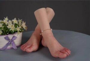 Silicone Foot Mannequin Lifelike Female Practice Feet Model (15)