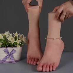 Silicone Foot Mannequin Lifelike Female Practice Feet Model (17)