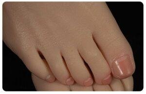 Silicone Foot Mannequin Lifelike Female Practice Feet Model (19)