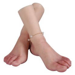 Silicone Foot Mannequin Lifelike Female Practice Feet Model (2)