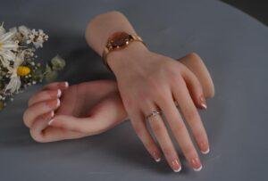 Silicone Hand Mannequin Lifelike Female Practice Hands Model(13)