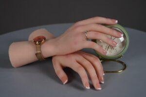Silicone Hand Mannequin Lifelike Female Practice Hands Model(14)