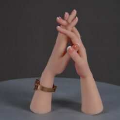 Silicone Hand Mannequin Lifelike Female Practice Hands Model(18)