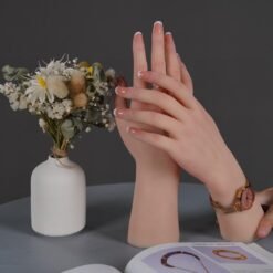 Silicone Hand Mannequin Lifelike Female Practice Hands Model(20)