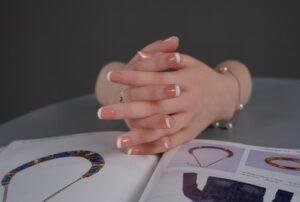 Silicone Hand Mannequin Lifelike Female Practice Hands Model(23)