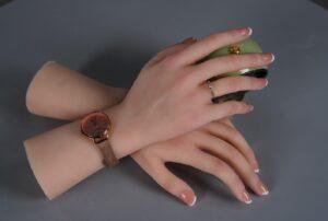 Silicone Hand Mannequin Lifelike Female Practice Hands Model(27)
