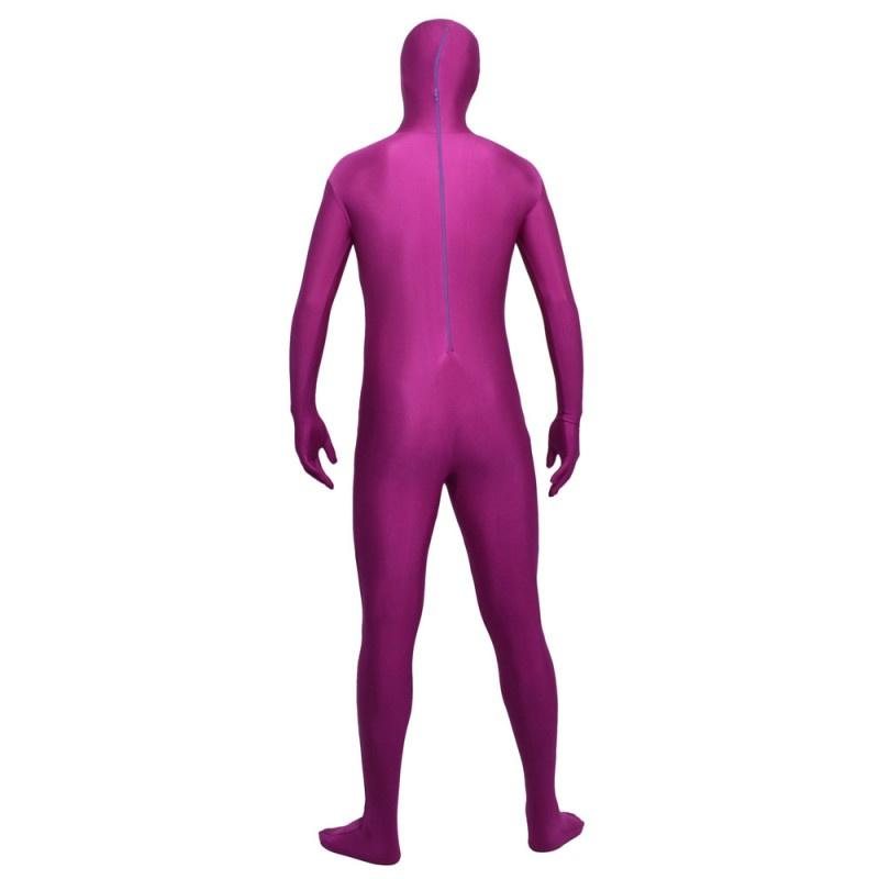 Unisex Spandex Zentai Suits Stretch Second Skin Bodysuit Purple -  Dsbodyskins