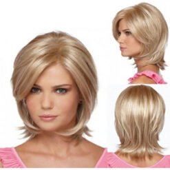 Light Wave Blonde Hair Synthetic Wig Handmade Crossdresser Wigs Hailey (2)