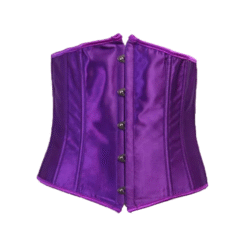 Purple Satin Underbust Crossdresser Corset – Plastic Boning