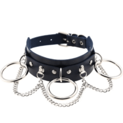 Chained Choker Necklace Black